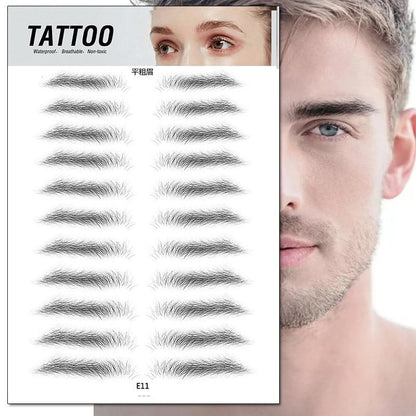 4d eyebrow sticker temporary makeup
