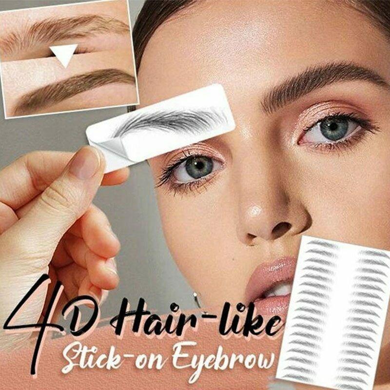 4d fake eyebrow tattoo waterproof sticker