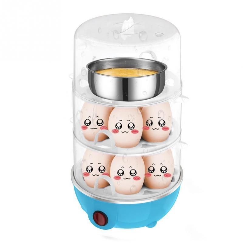 Egg Cooker with Triple Layer Design – Mini Breakfast Egg Cooker