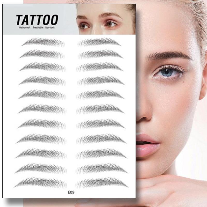 Eyebrow Tattoo Sticker – 4D Waterproof Fake Eyebrows