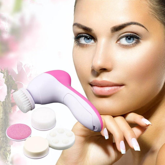 Pore Cleansing Brush – 5-in-1 Electric Facial Cleaner