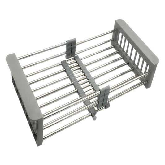 Stainless Steel Sink Drainer Rack – Retractable Kitchen Organizer