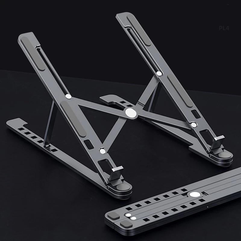 aluminum laptop riser x style adjustable stand