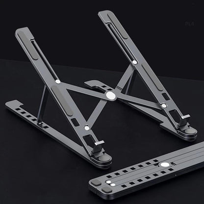 aluminum laptop riser x style adjustable stand