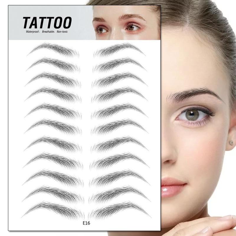 eyebrow tattoo sticker easy apply remove