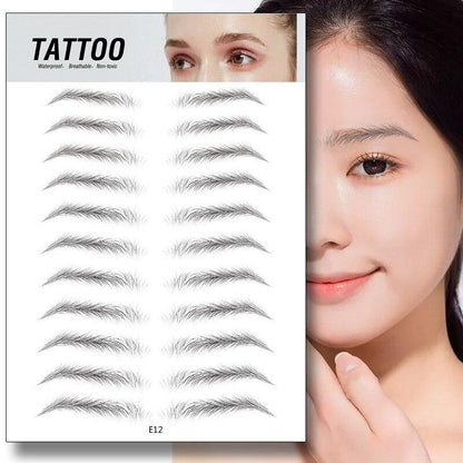 fake eyebrow tattoo sticker long lasting