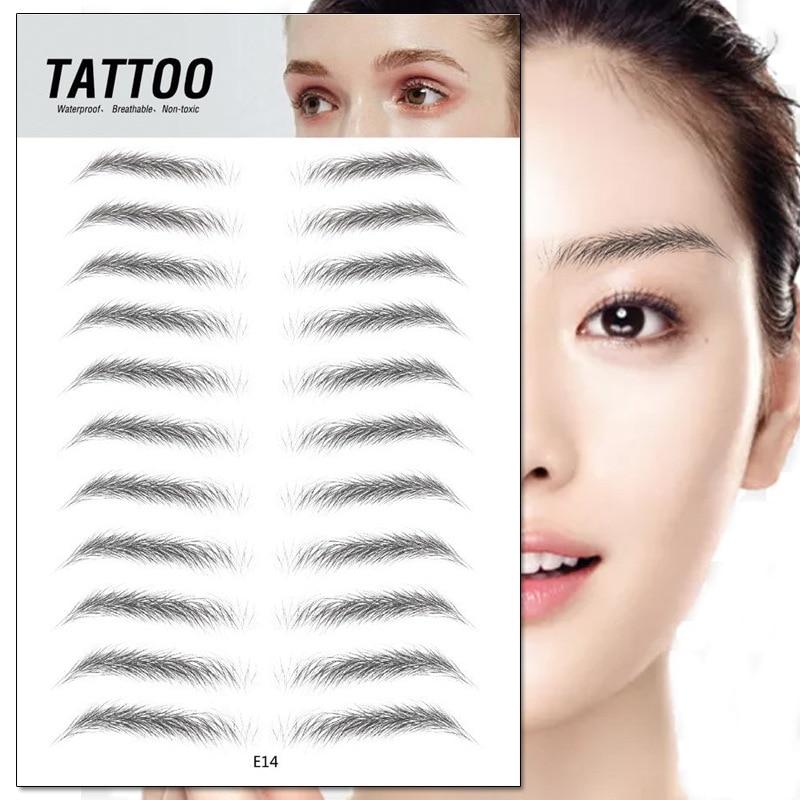natural looking 4d eyebrow tattoo sticker