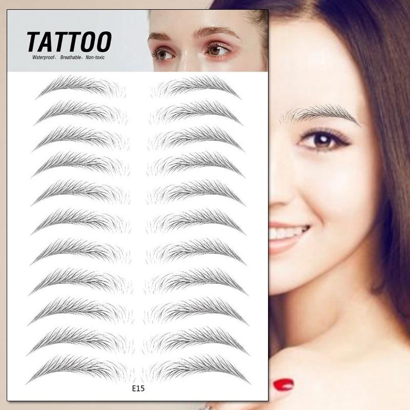 waterproof fake eyebrow sticker makeup